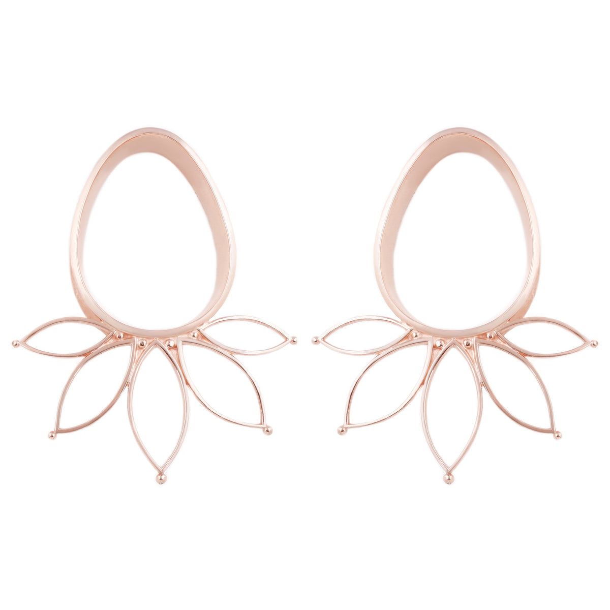 Marquise Eyelets - Rose Gold Plated