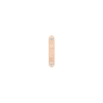 "ME" Threadless End with Diamond