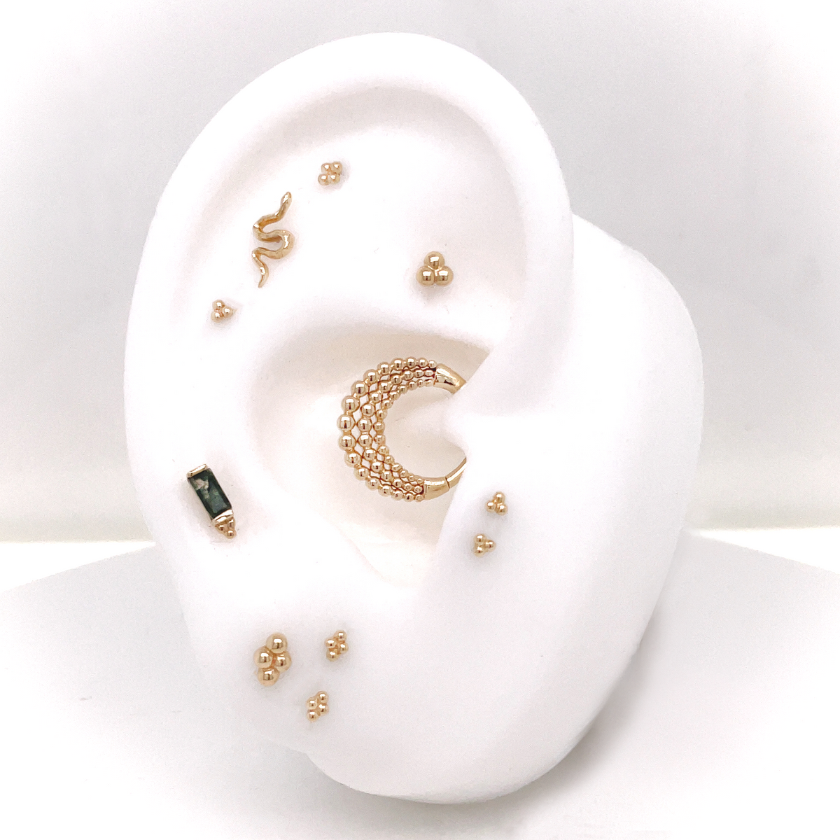 Dior Threadless End with Moss Agate