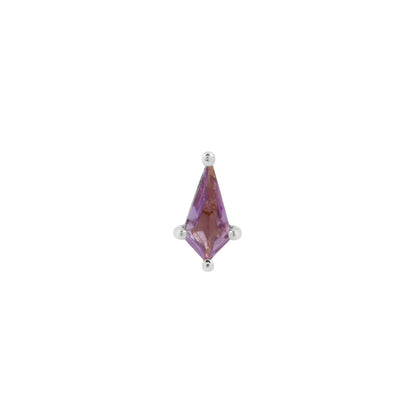 Soho Mini Threadless End with Amethyst