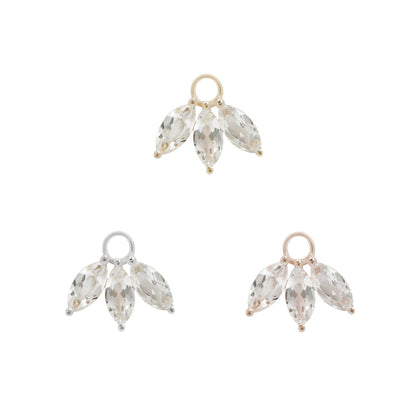 Moet Charm with White Topaz