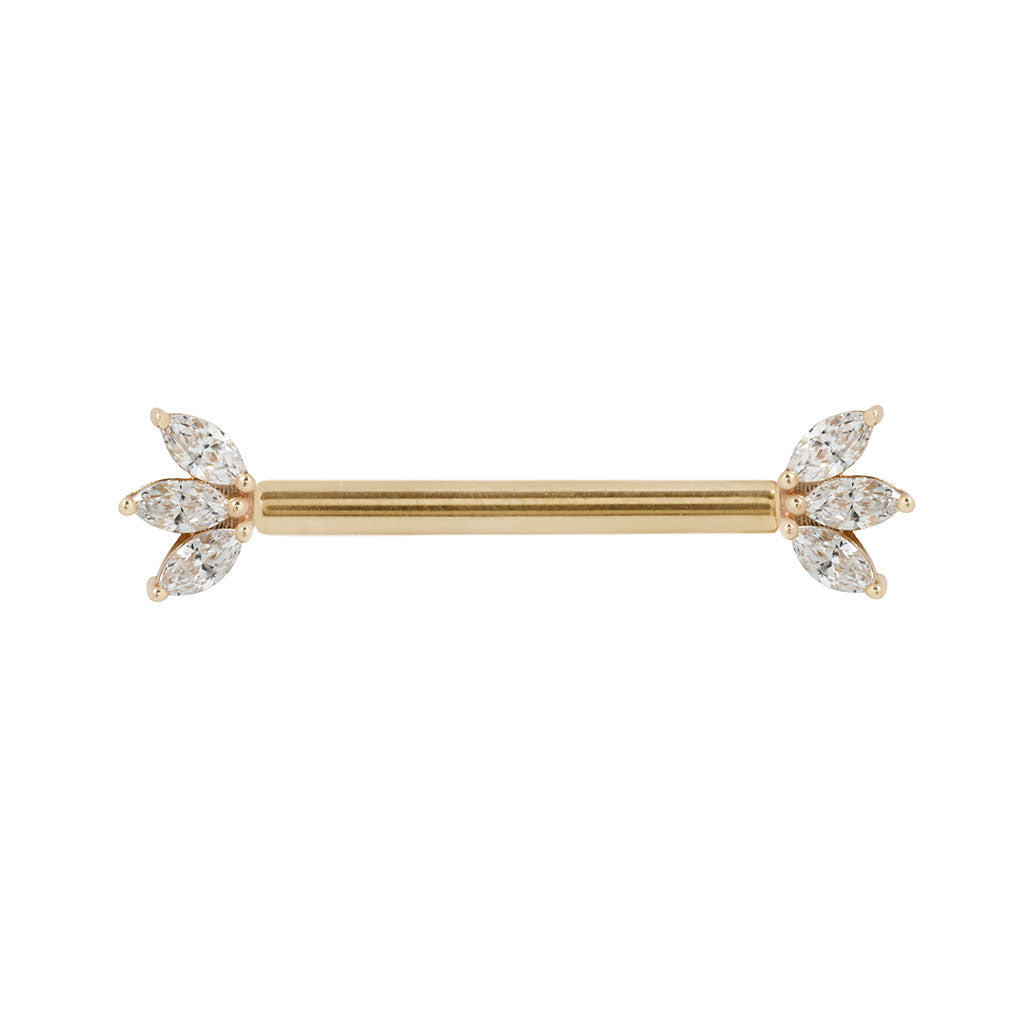 Moet Forward Facing Threadless End with CZ
