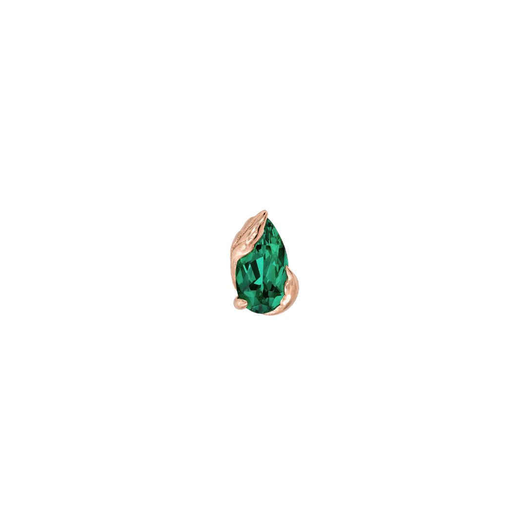 Occasion Threadless End with Emerald (Lab Grown)