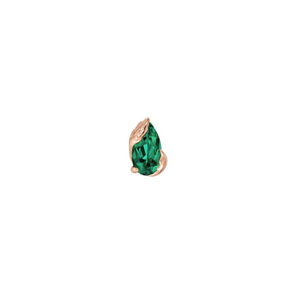 Occasion Threadless End with Emerald (Lab Grown)