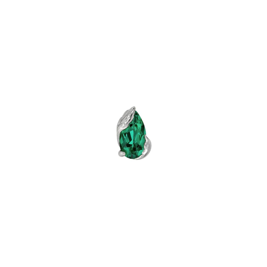 Occasion Threadless End with Emerald (Lab Grown)