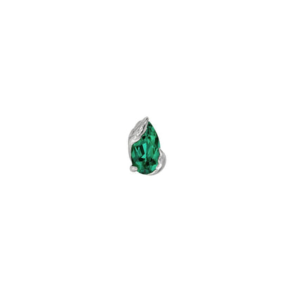 Occasion Threadless End with Emerald (Lab Grown)