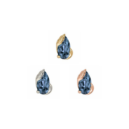 Occasion Threadless End with London Blue Topaz