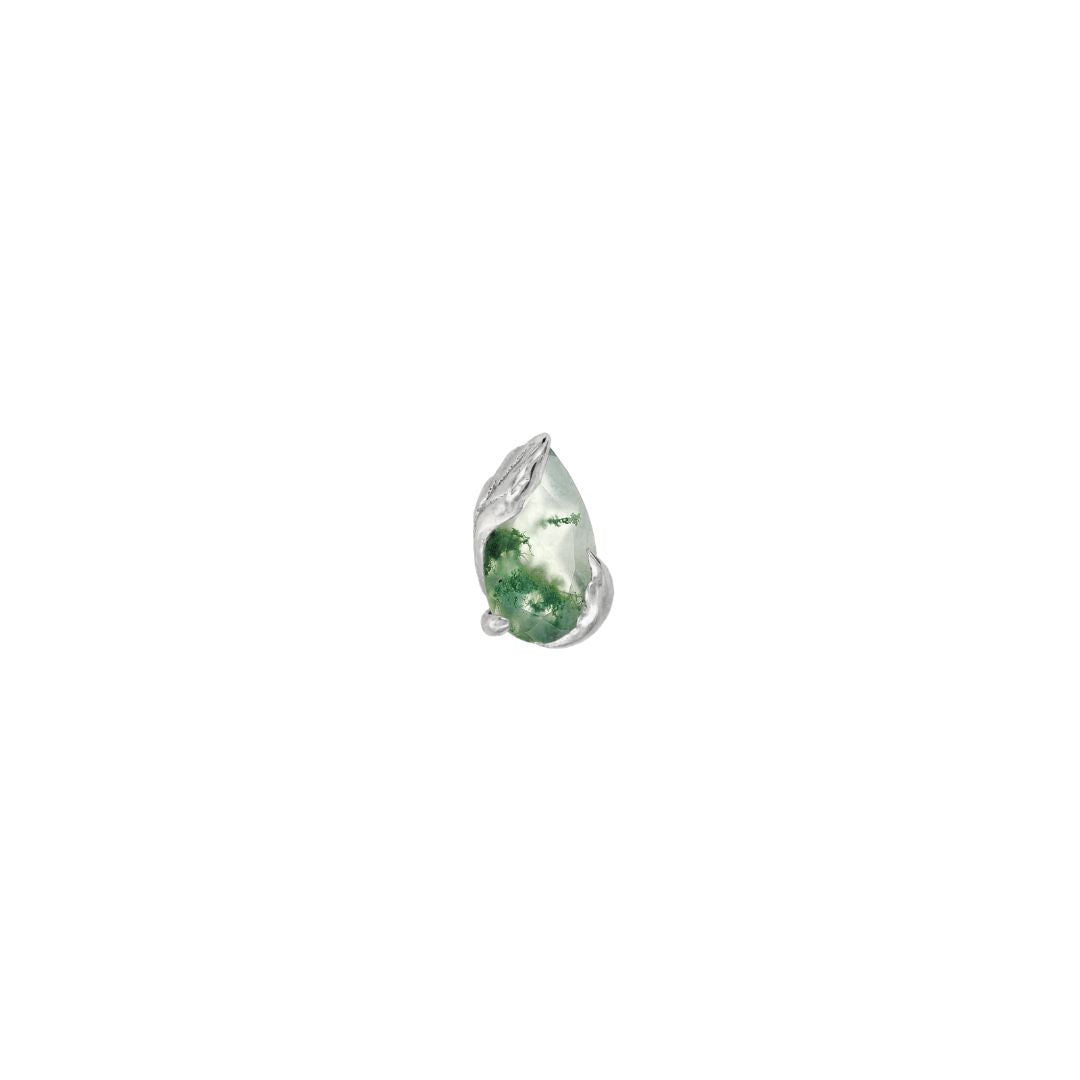 Occasion Threadless End with Moss Agate