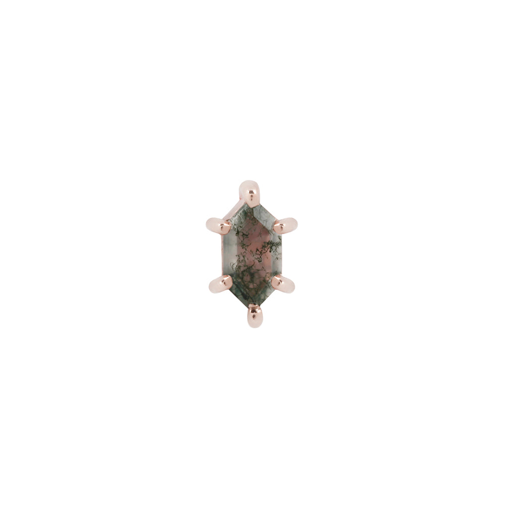 Oh Hell Yes! Threadless End with Moss Agate