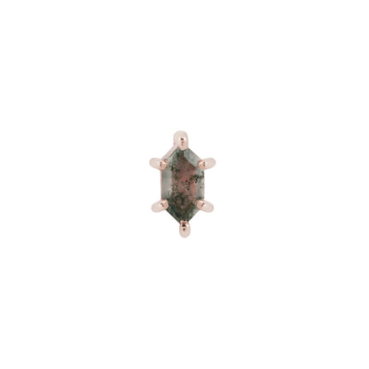 Oh Hell Yes! Threadless End with Moss Agate
