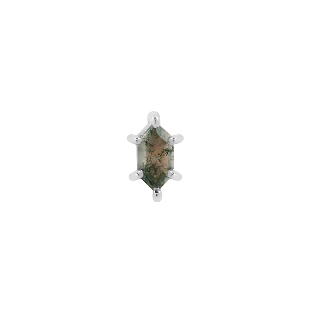 Oh Hell Yes! Threadless End with Moss Agate