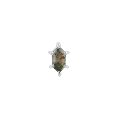 Oh Hell Yes! Threadless End with Moss Agate