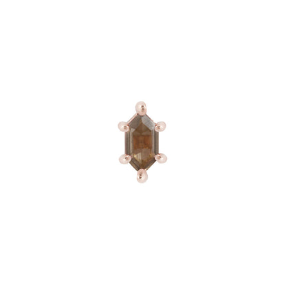 Oh Hell Yes! Threadless End with Smoky Quartz