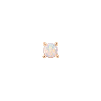 Prong Gem Threadless End with Opal