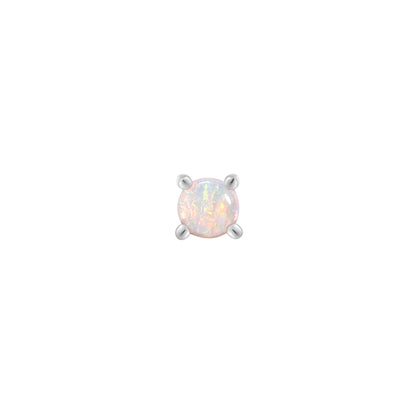 Prong Gem Threadless End with Opal
