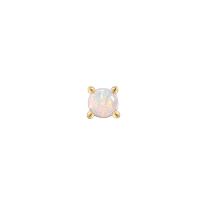 Prong Gem Threadless End with Opal