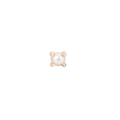 Prong Gem Threadless End with Pearl