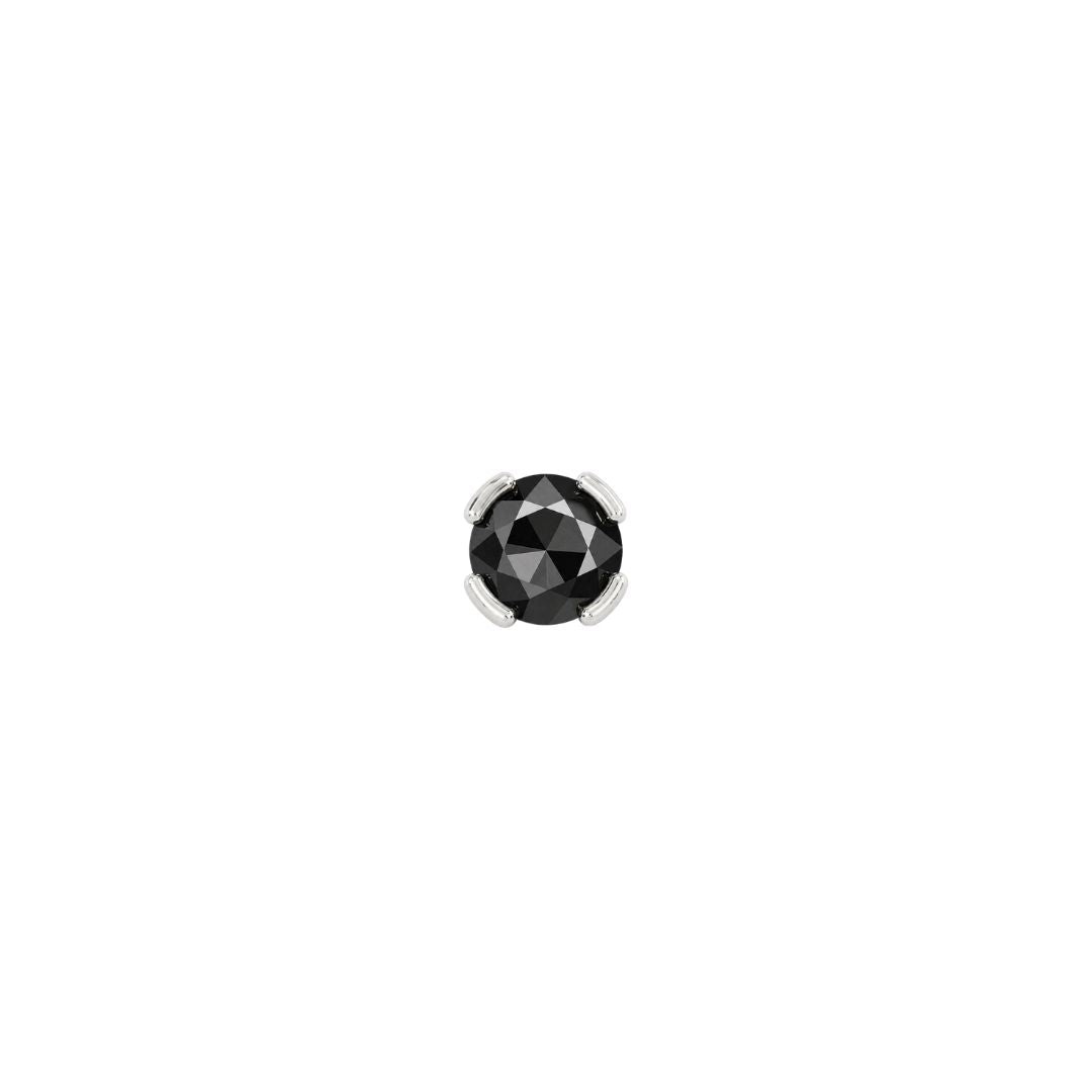 Peekaboo Threadless End with Black Spinel