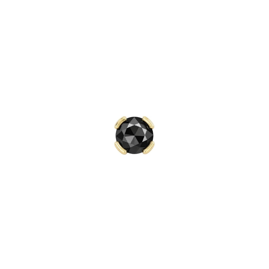 Peekaboo Threadless End with Black Spinel