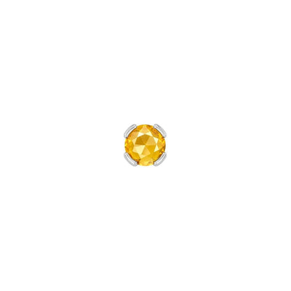 Peekaboo Threadless End with Citrine