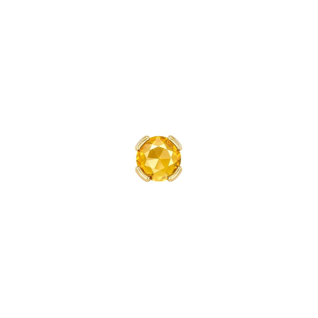 Peekaboo Threadless End with Citrine