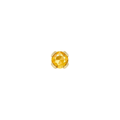Peekaboo Threadless End with Citrine