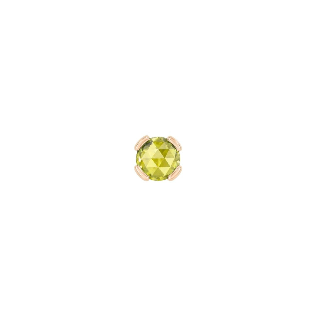 Peekaboo Threadless End with Peridot
