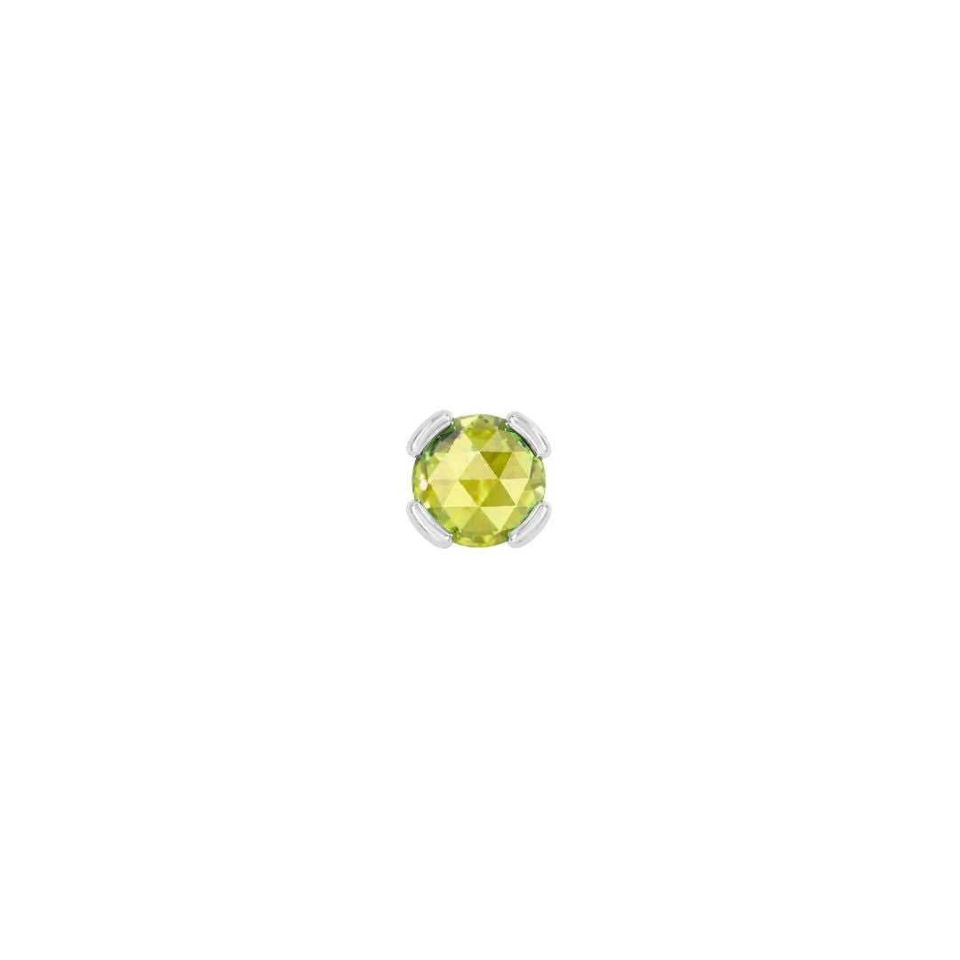 Peekaboo Threadless End with Peridot