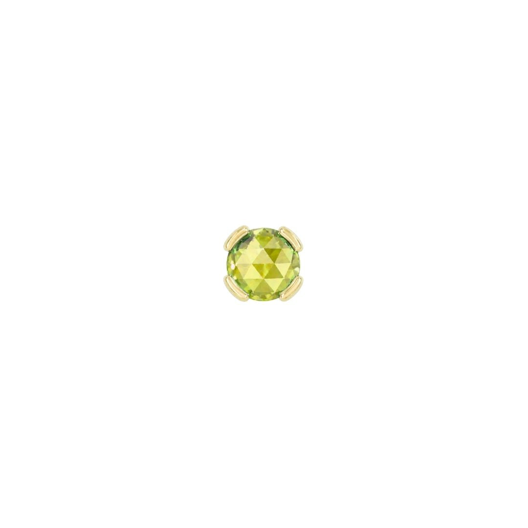 Peekaboo Threadless End with Peridot