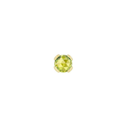 Peekaboo Threadless End with Peridot