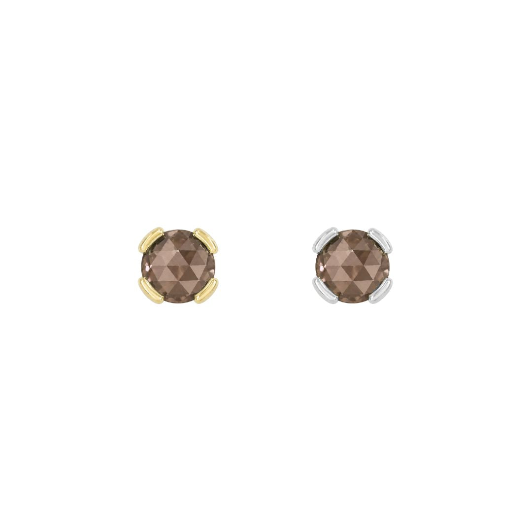 Peekaboo Threadless End with Smoky Quartz