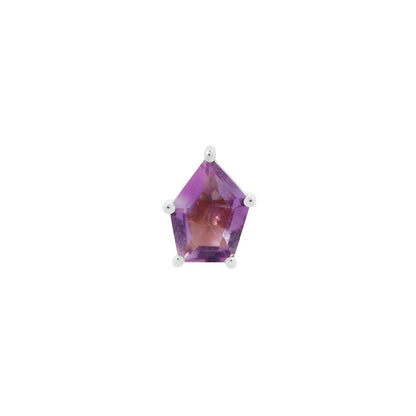 Penta Threadless End with Amethyst