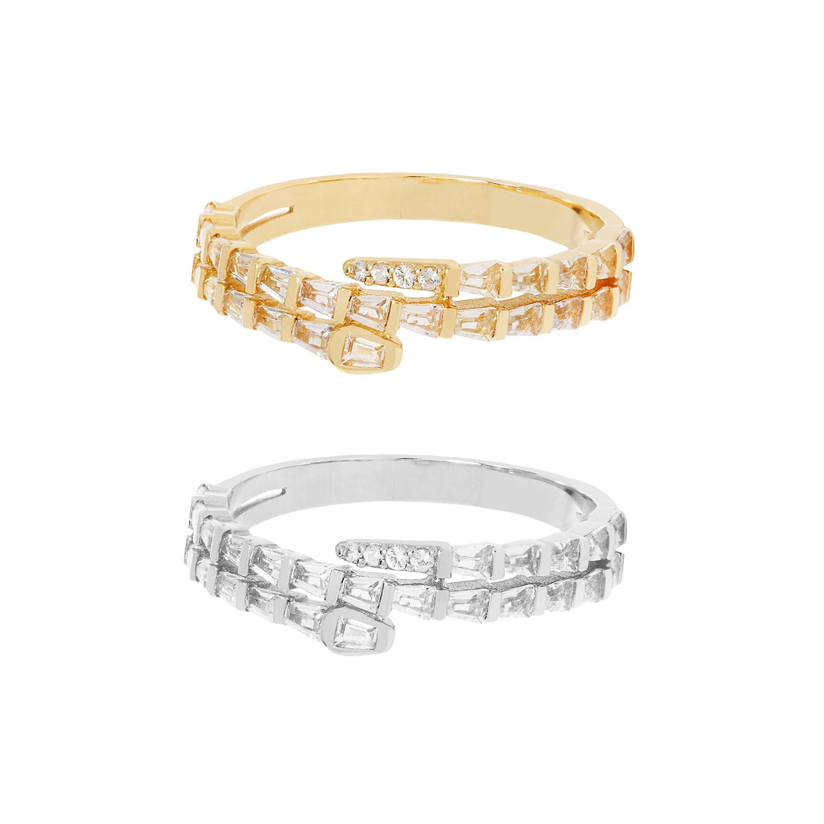 RION x Buddha Jewelry Prodigy Finger Ring with White Sapphire