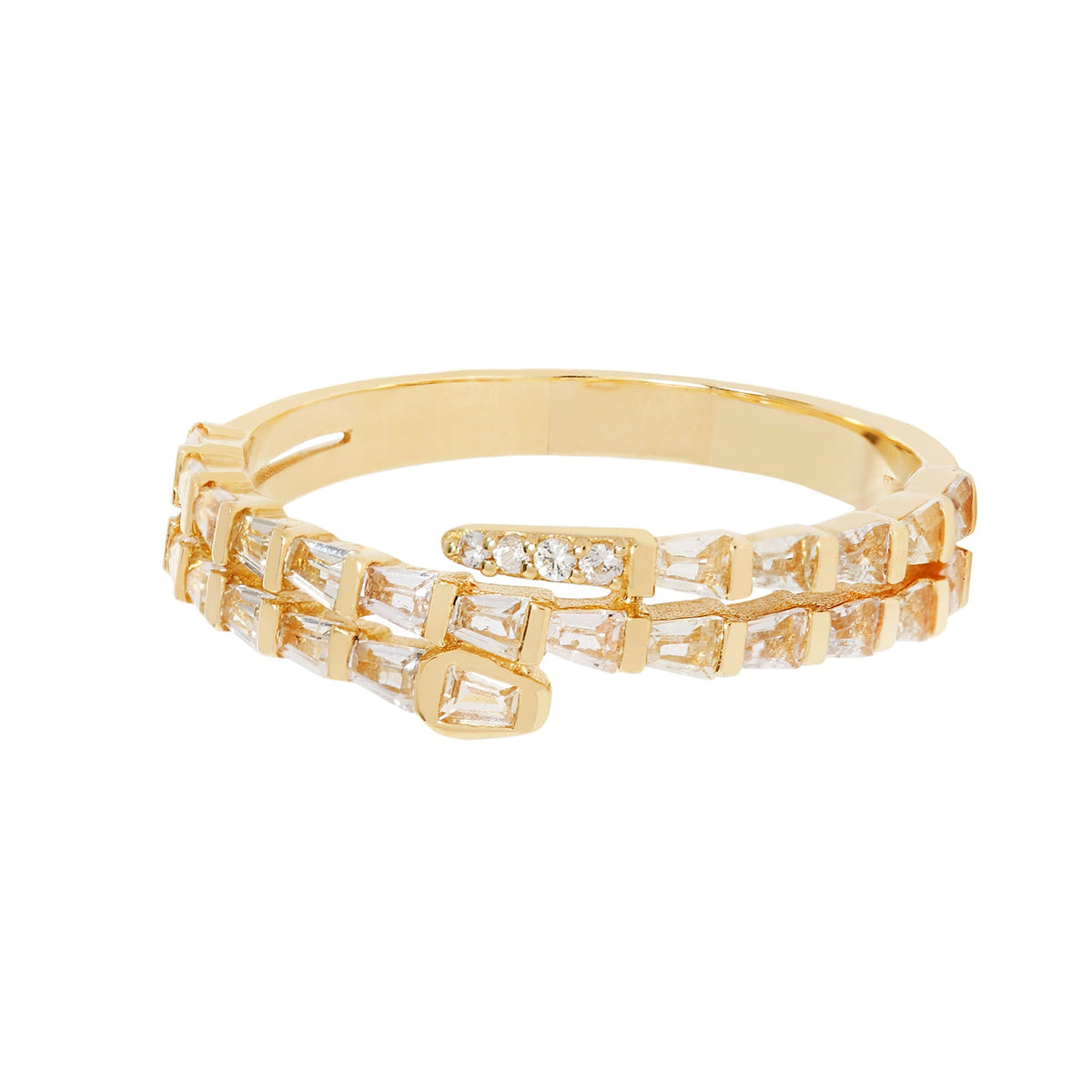 RION x Buddha Jewelry Prodigy Finger Ring with White Sapphire