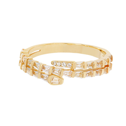 RION x Buddha Jewelry Prodigy Finger Ring with White Sapphire