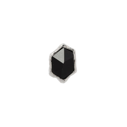 Pump Up The Volume Threadless End with Black Spinel