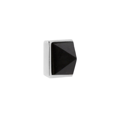 Pyramid Bezel Gem Threadless End with Reverse Set Agate