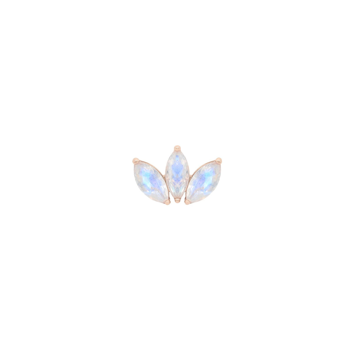 Moet Mini Threadless End with Rainbow Moonstone
