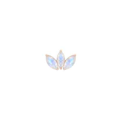 Moet Mini Threadless End with Rainbow Moonstone