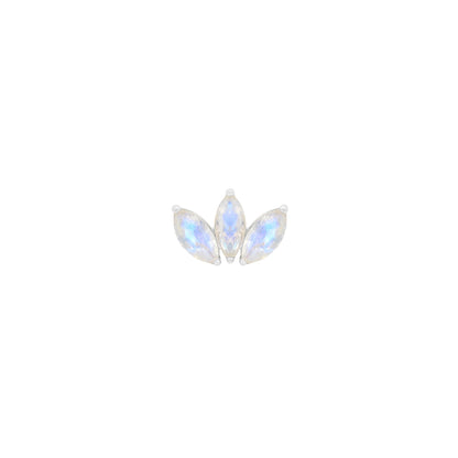 Moet Mini Threadless End with Rainbow Moonstone