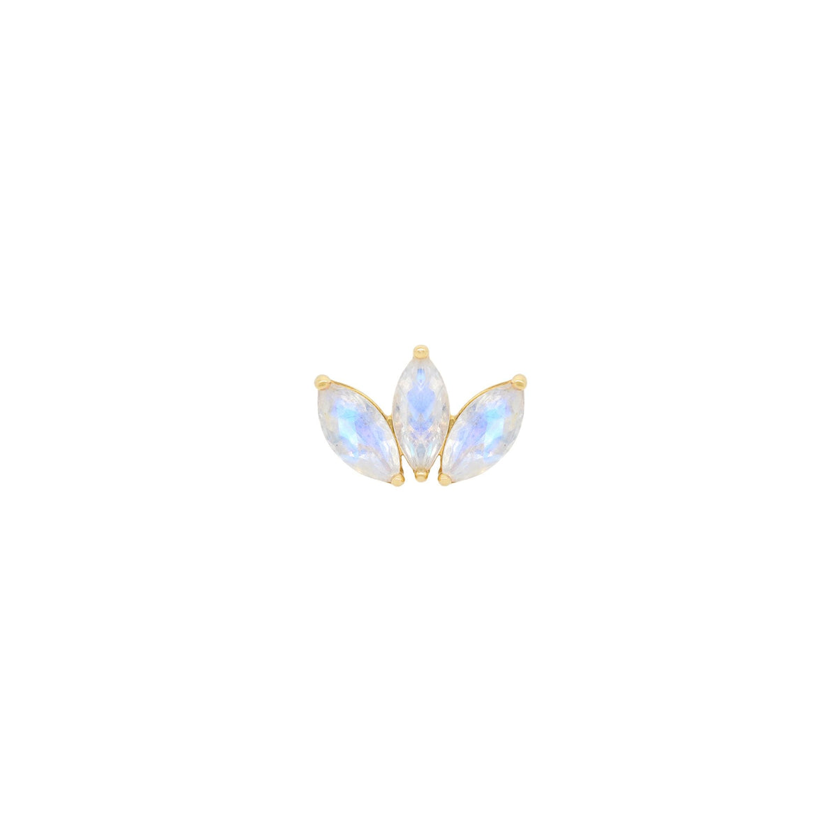 Moet Mini Threadless End with Rainbow Moonstone