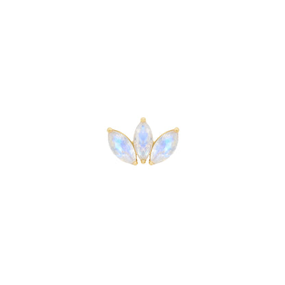 Moet Mini Threadless End with Rainbow Moonstone