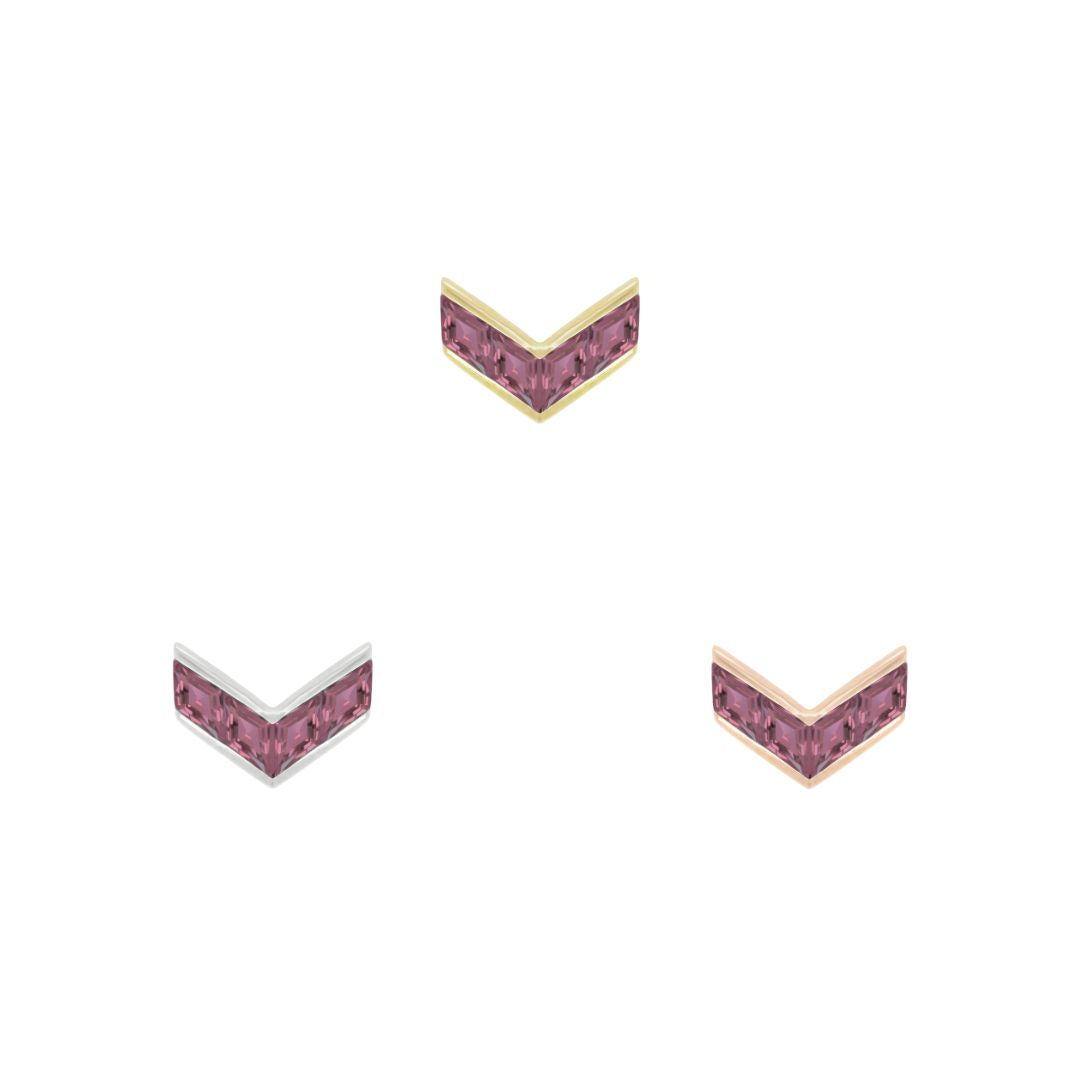 Rave Threadless End with Amethyst