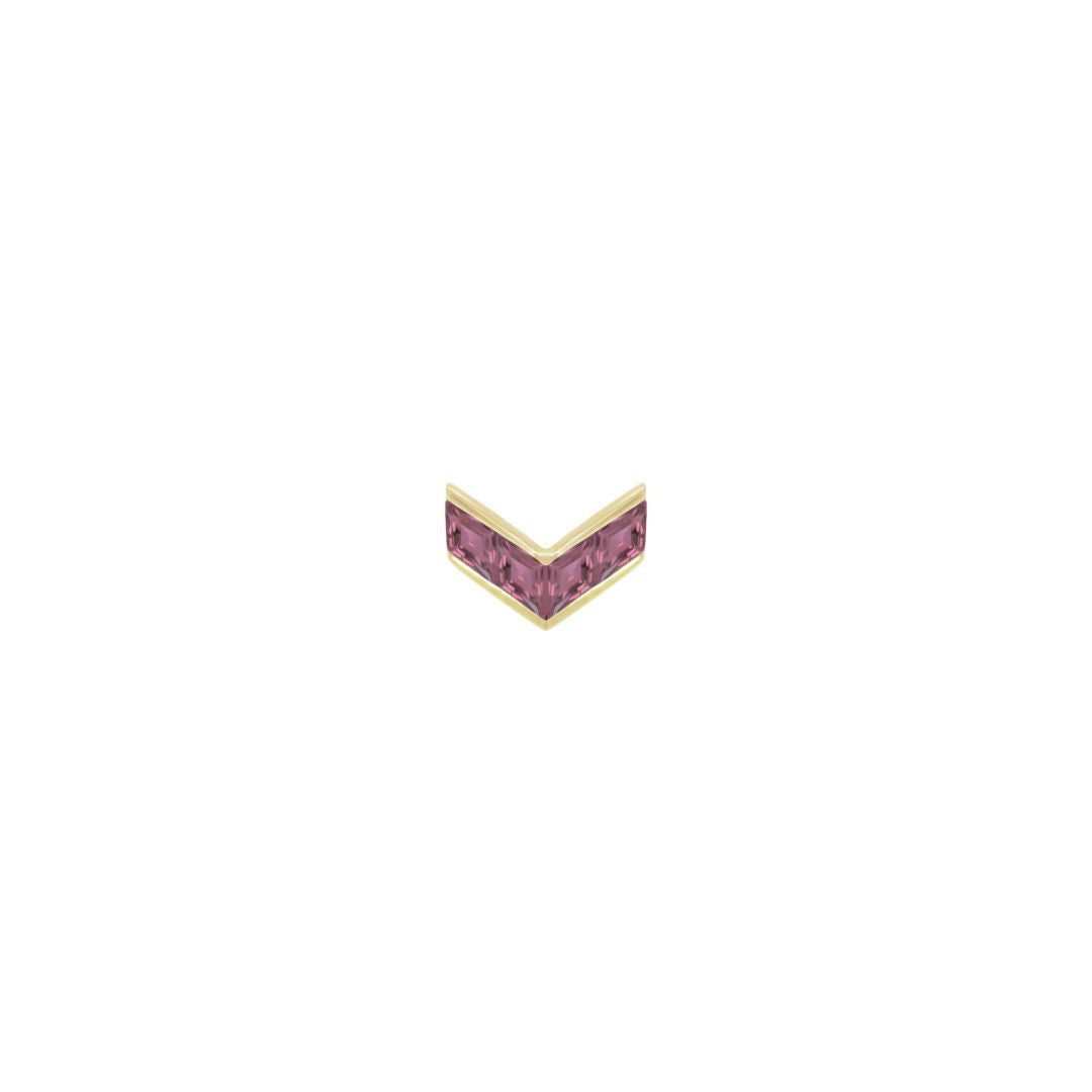 Rave Threadless End with Amethyst