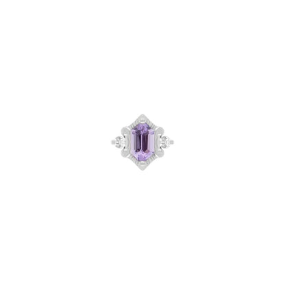 Reyna Threadless End with Amethyst