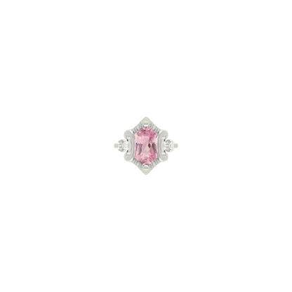 Reyna Threadless End with Pink Tourmaline