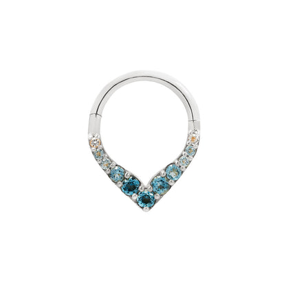 Rise + Shine Clicker with Blue Topaz Ombre