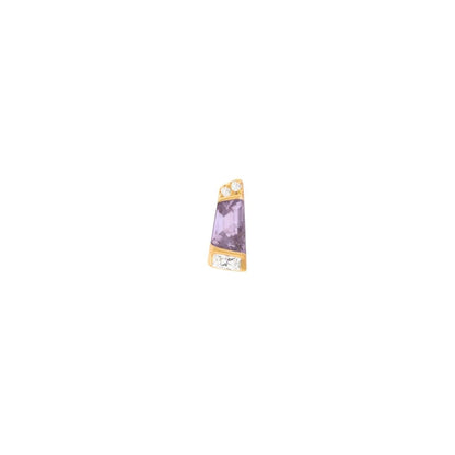 Saboteur Threadless End with Amethyst