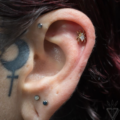 Arachne Threadless End with CZ