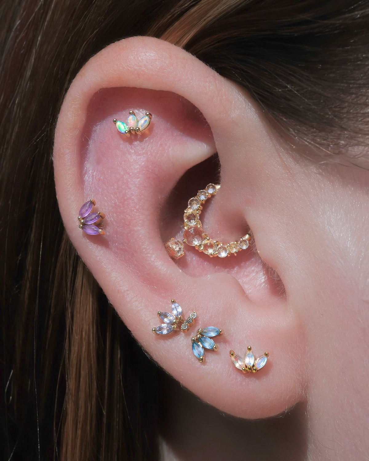 Moet Mini Threadless End with Opal